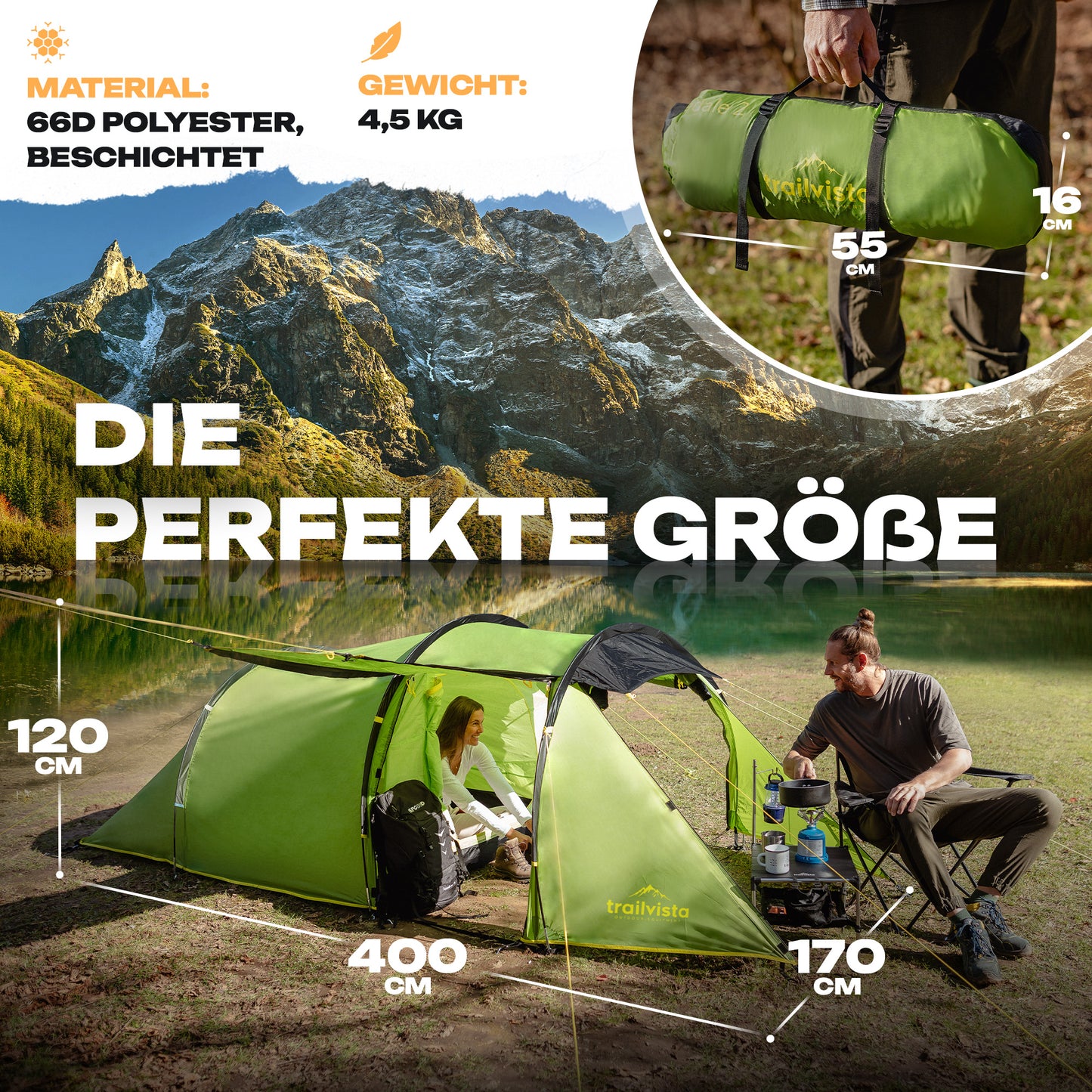 Cevedale 2 – Dein kompaktes Zelt für echte Outdoor-Erlebnisse