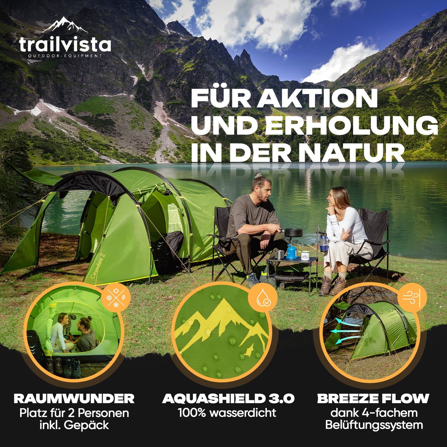 Cevedale 2 – Dein kompaktes Zelt für echte Outdoor-Erlebnisse