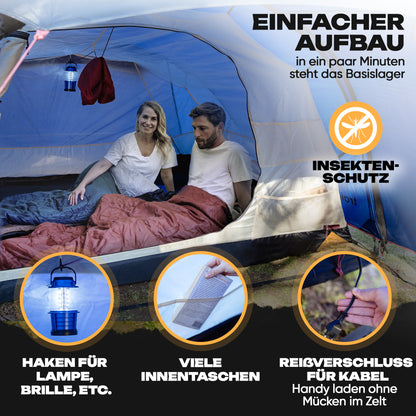 steh zelt 4 personen Cevedale 4 – Viel Platz für große Abenteuer – trailvista